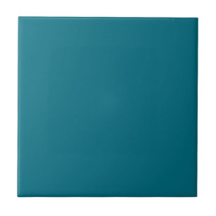 Solid colour plain teal Tahitian Tide Tile