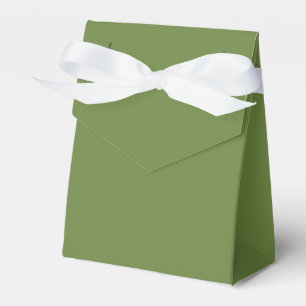 Solid colour plain thyme sage green  favour box