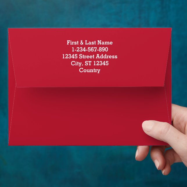 Solid colour plain true red envelope (Hand)