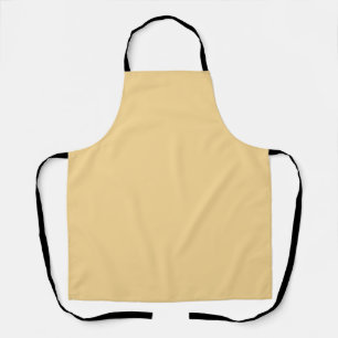 Solid colour plain vintage pale yellow apron