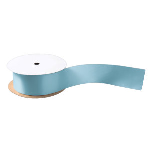 Solid colour plain Winter light Blue Satin Ribbon