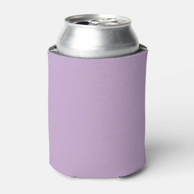 Solid colour plain wisteria light purple can cooler (Can Front)