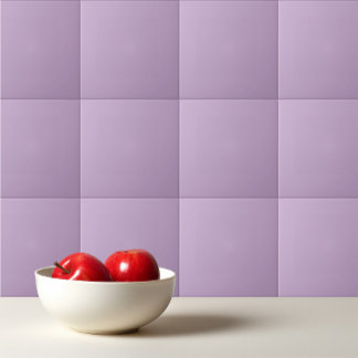 Solid colour plain wisteria light purple tile