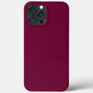 Solid colour purple red iPhone 13 pro max case