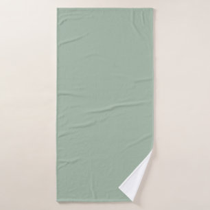 Solid colour Sage Mist light green Bath Towel