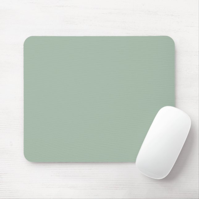 Solid colour Sage Mist light green Mouse Mat (With Mouse)