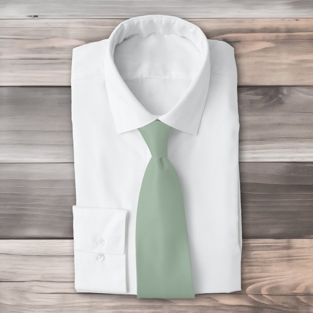 Solid colour Sage Mist light green Tie (Creator Uploaded)