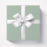 Solid colour Sage Mist plain green Wrapping Paper<br><div class="desc">Solid colour Sage Mist plain green design.</div>