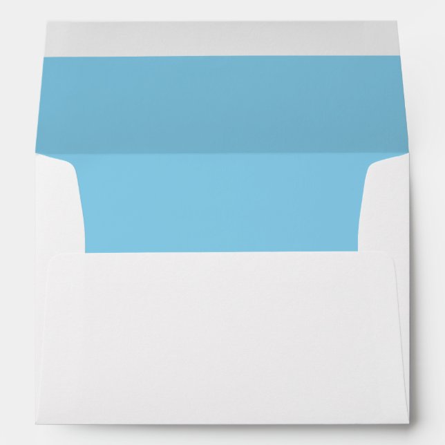 Solid Colour Sky Blue Envelopes (Back (Bottom))
