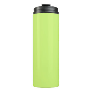 Solid colour soft light lime green thermal tumbler
