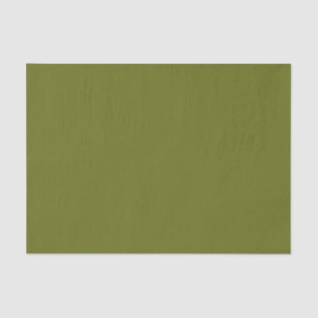Solid Colour - Soft Olive Green Tissue Paper (Front)