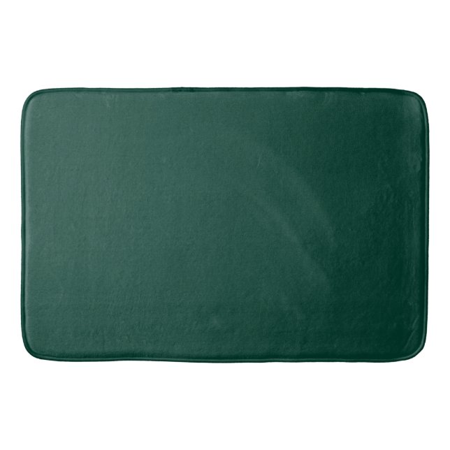 Solid colour spruce dark green bath mat (Front)