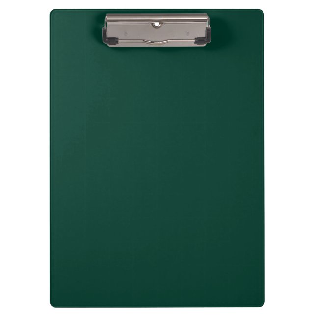 Solid colour spruce dark green clipboard (Front)