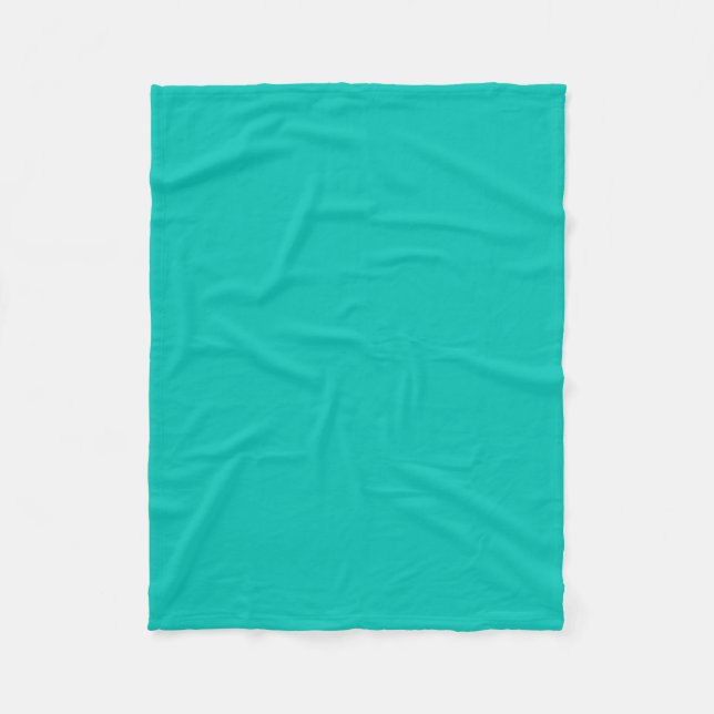 Solid Colour: Teal Fleece Blanket (Front)