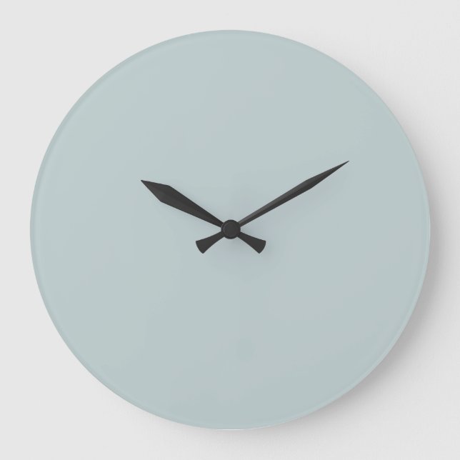 Solid Colour Wall Clock - Light Blue (Front)