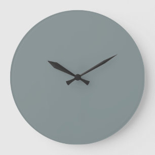 Solid Colour Wall Clock - Metal Grey