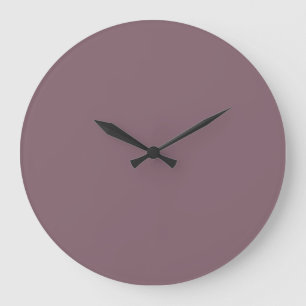 Solid Colour Wall Clock - Purple Grape