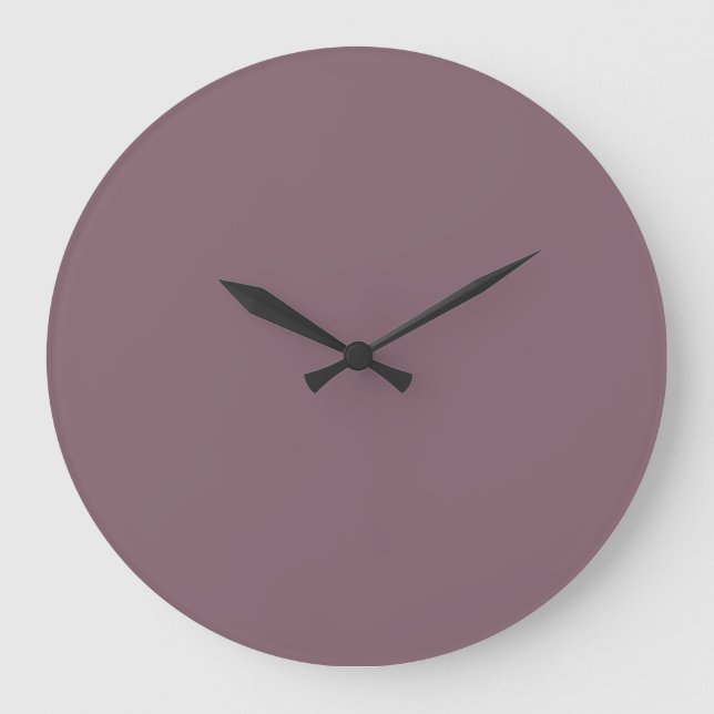 Solid Colour Wall Clock - Purple Grape (Front)
