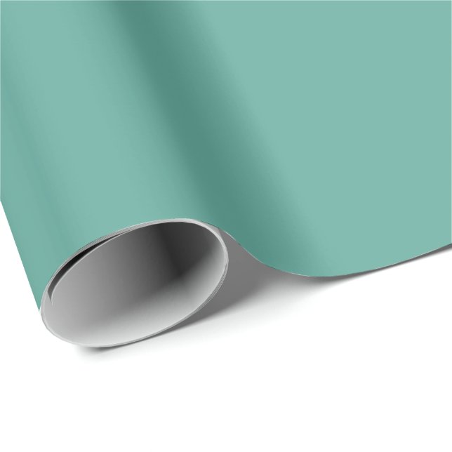 Solid Colour Wrapping Paper in Teal Green (Roll Corner)