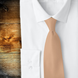 Solid Coral Orange  Tie