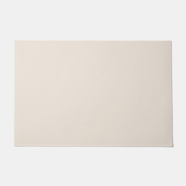 Solid cream beige ivory doormat (Front)