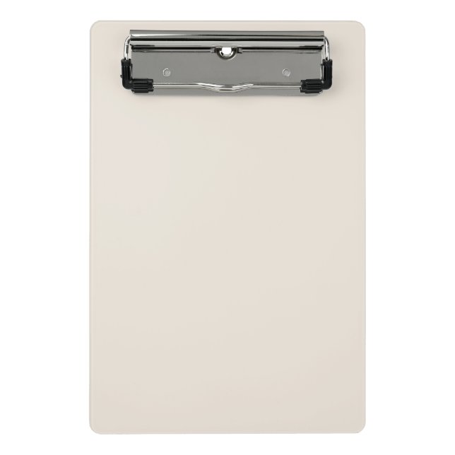 Solid cream beige ivory mini clipboard (Front)