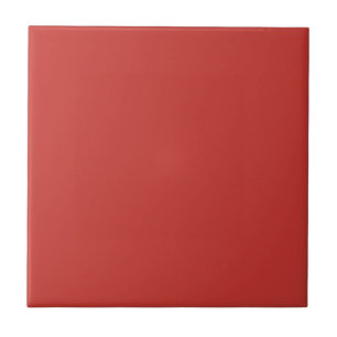 Solid Crimson Red Color #C83730 Tile