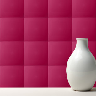 Solid crimson wine red tile