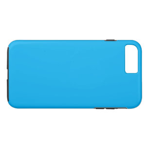Solid Cyan Blue Background iPhone 8 Plus/7 Plus Case