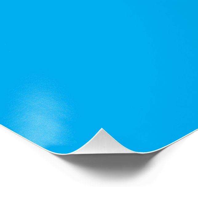 Solid Cyan Blue Background  Poster (Corner)