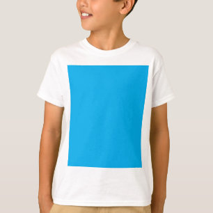 Solid Cyan Blue Background   Summer Minimal Style T-Shirt