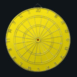 Solid dandelion yellow dartboard<br><div class="desc">Solid color dandelion yellow design.</div>
