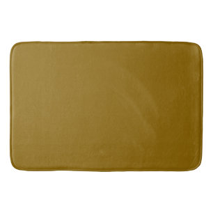 Solid dark gold brown bath mat