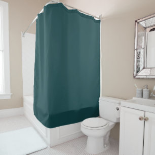 Solid Dark Green  Shower Curtain