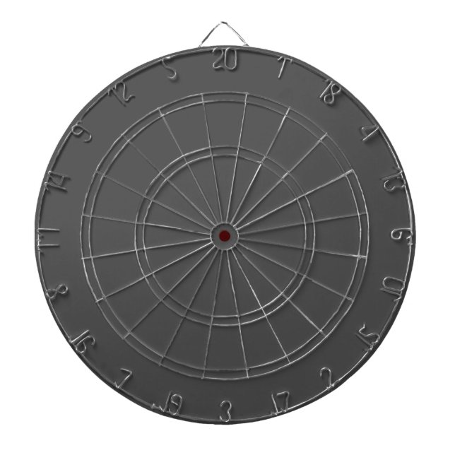 Solid Dark Grey Dartboard (Front)