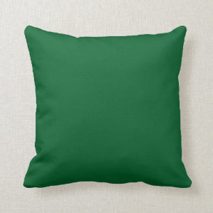 Solid dark hunter green cushion