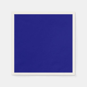 Solid Dark Navy Blue Minimalist Plain Modern Napkin