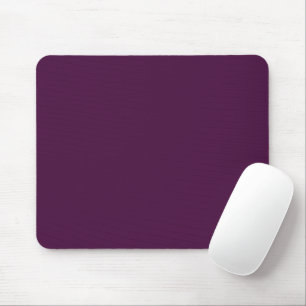 Solid dark plum purple mouse mat
