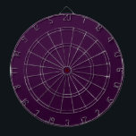 Solid Dark Purple Dartboard<br><div class="desc">Very cool minimalist solid colour dart board in eggplant purple.

Designed in Washington State,  USA for your enjoyment. Thanks for supporting independant artists!</div>