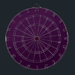 Solid Dark Purple Dartboard<br><div class="desc">Very cool minimalist solid colour dart board in eggplant purple.
Designed in Washington State, USA for your enjoyment. Thanks for supporting independant artists!</div>