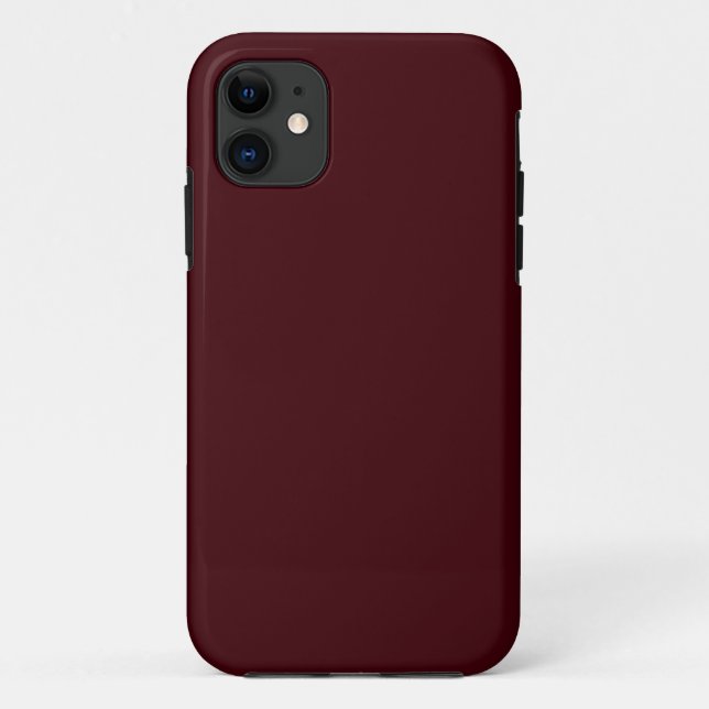Solid dark red maroon Case-Mate iPhone case (Back)