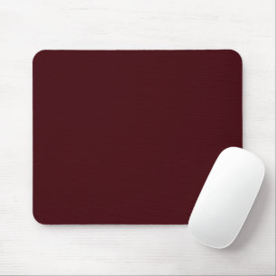 Solid dark red maroon mouse mat