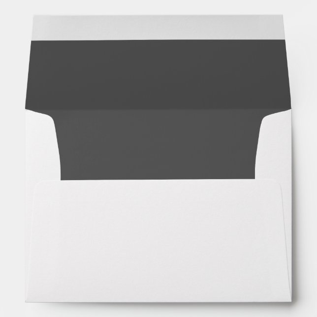 Solid Dark Slate Grey Lined Envelope (Back (Bottom))