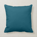 Solid Dark Teal Blue Turquoise pillow<br><div class="desc">Solid Dark Teal Blue Turquoise pillow. Custom Template For Throw Pillow - Customised Pillows. Personalise with your own name, pattern, design, quote, monogram, or photograph. Use our cool templates, artwork, photos, graphics, and illustrations, then add names, text, quotes, and monograms to create your own throw pillow. Click the "Customise it!"...</div>
