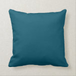 Solid Dark Teal Blue Turquoise pillow<br><div class="desc">Solid Dark Teal Blue Turquoise pillow. Custom Template For Throw Pillow - Customised Pillows. Personalise with your own name, pattern, design, quote, monogram, or photograph. Use our cool templates, artwork, photos, graphics, and illustrations, then add names, text, quotes, and monograms to create your own throw pillow. Click the "Customise it!"...</div>