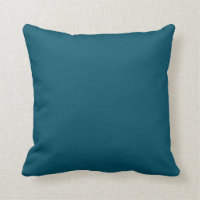 Solid Dark Teal Blue Turquoise pillow