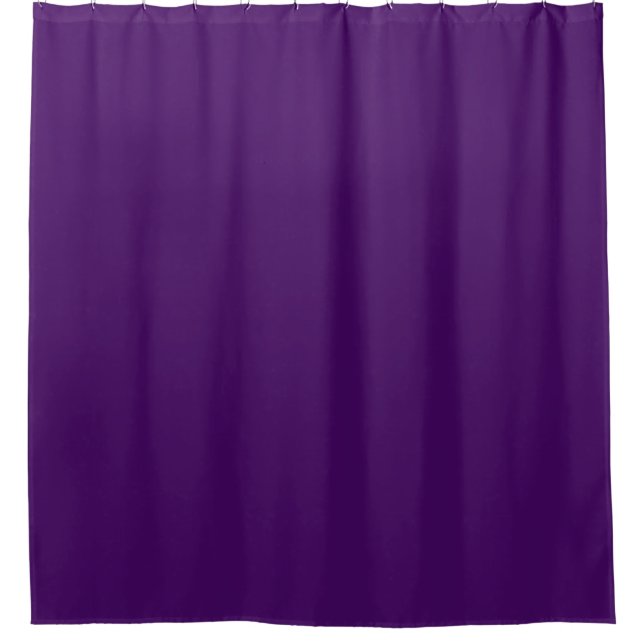 Solid dark violet purple shower curtain (Front)