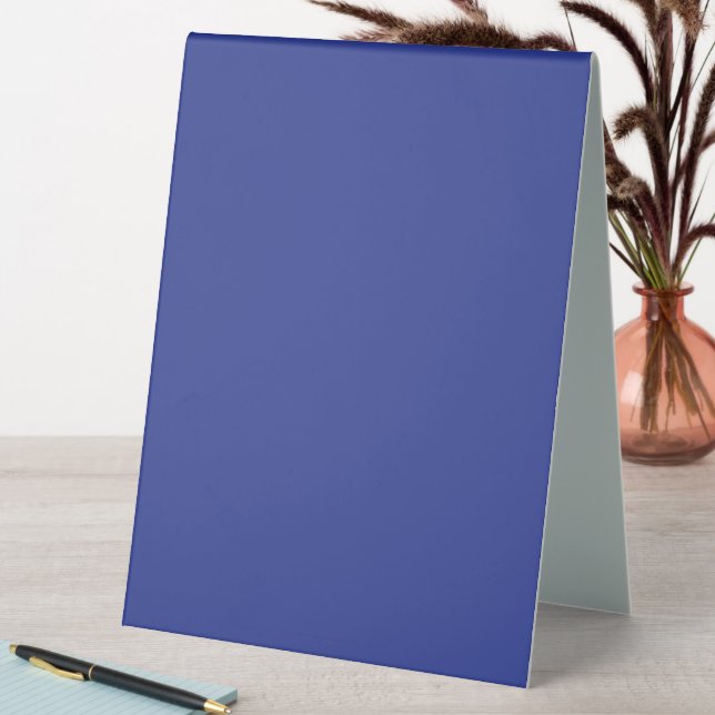 Solid Deep Blue Backdrop | Bold Minimalist Design (In SItu (Table))