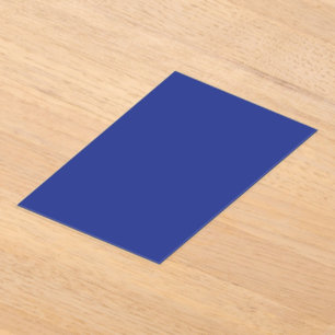 Solid Deep Blue Backdrop Bold Minimalist Design Acrylic Invitations