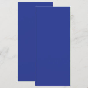 Solid Deep Blue Backdrop Bold Minimalist Design Menu